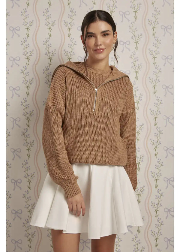 SWEATER GIA en CHAI - Vista frontal | ZEPHIR