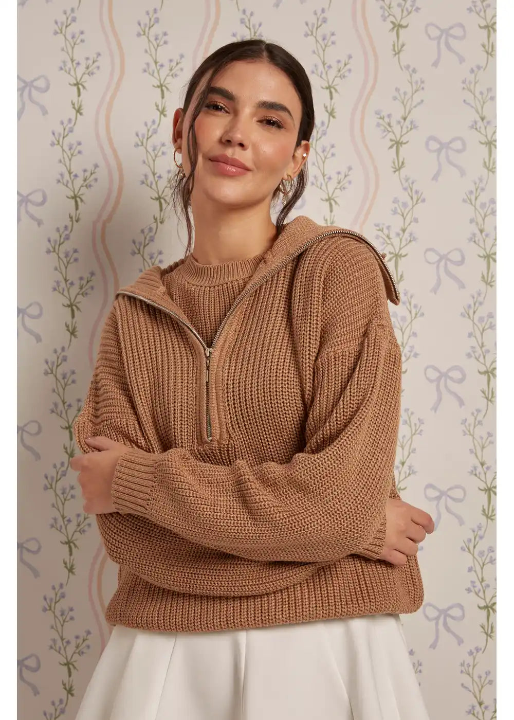 SWEATER GIA en CHAI - Vista de espalda | ZEPHIR