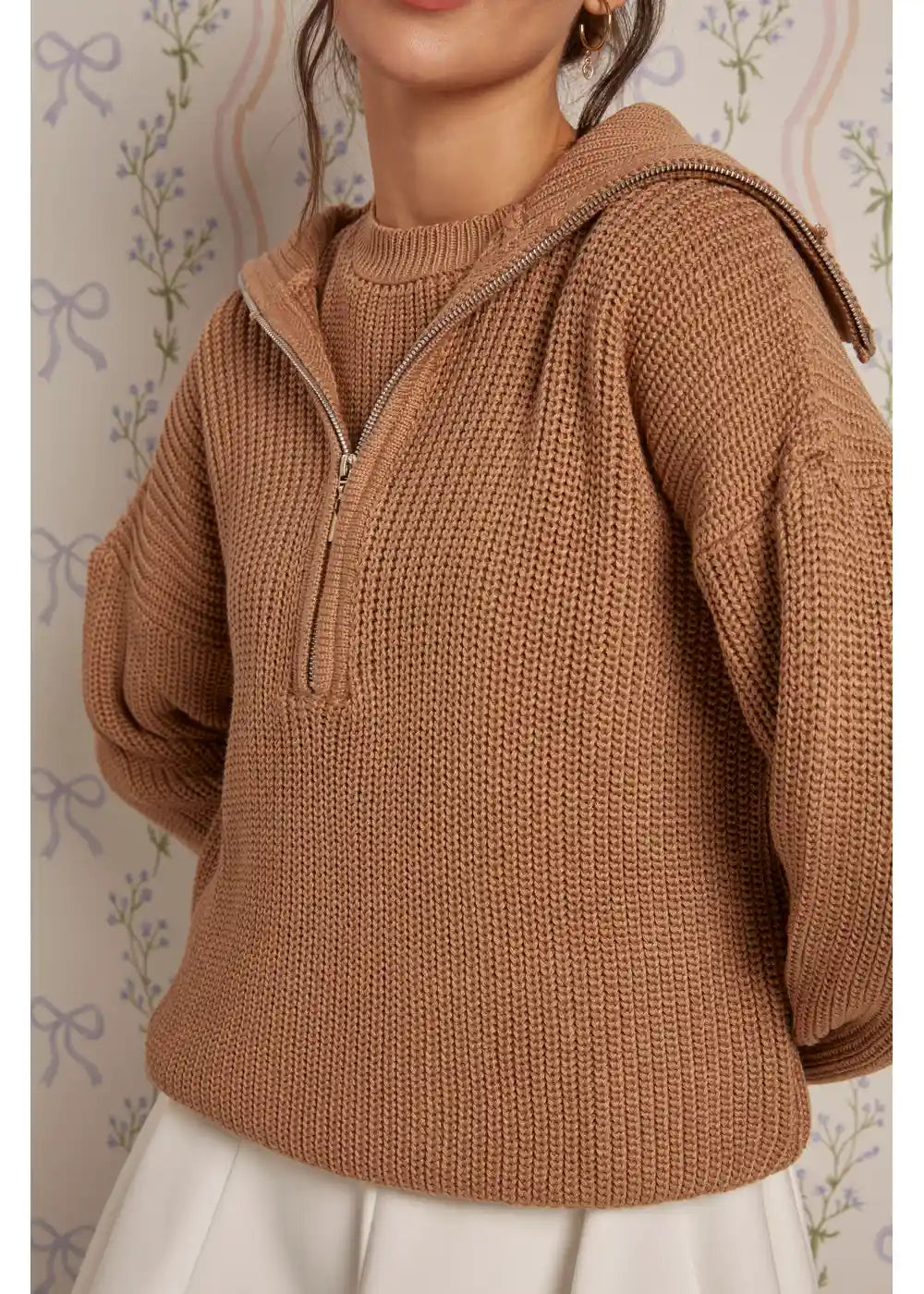 SWEATER GIA en CHAI - Vista lateral | ZEPHIR