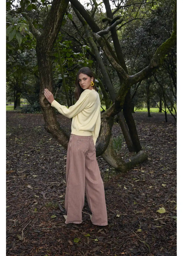 SWEATER INTI en BANANA - Vista frontal | ZEPHIR