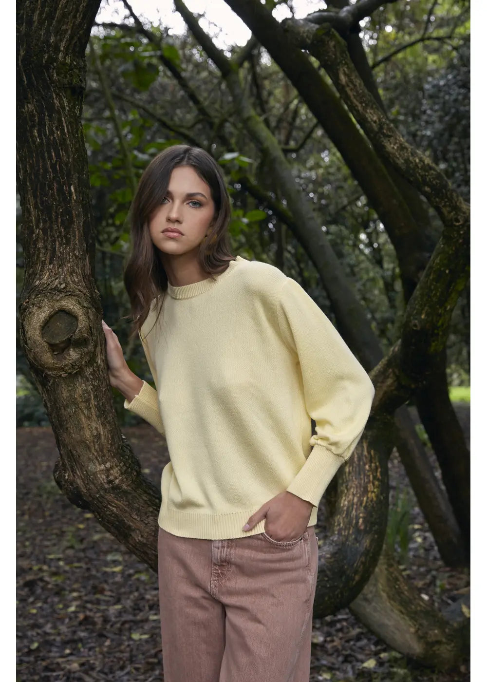 SWEATER INTI en BANANA - Vista lateral | ZEPHIR
