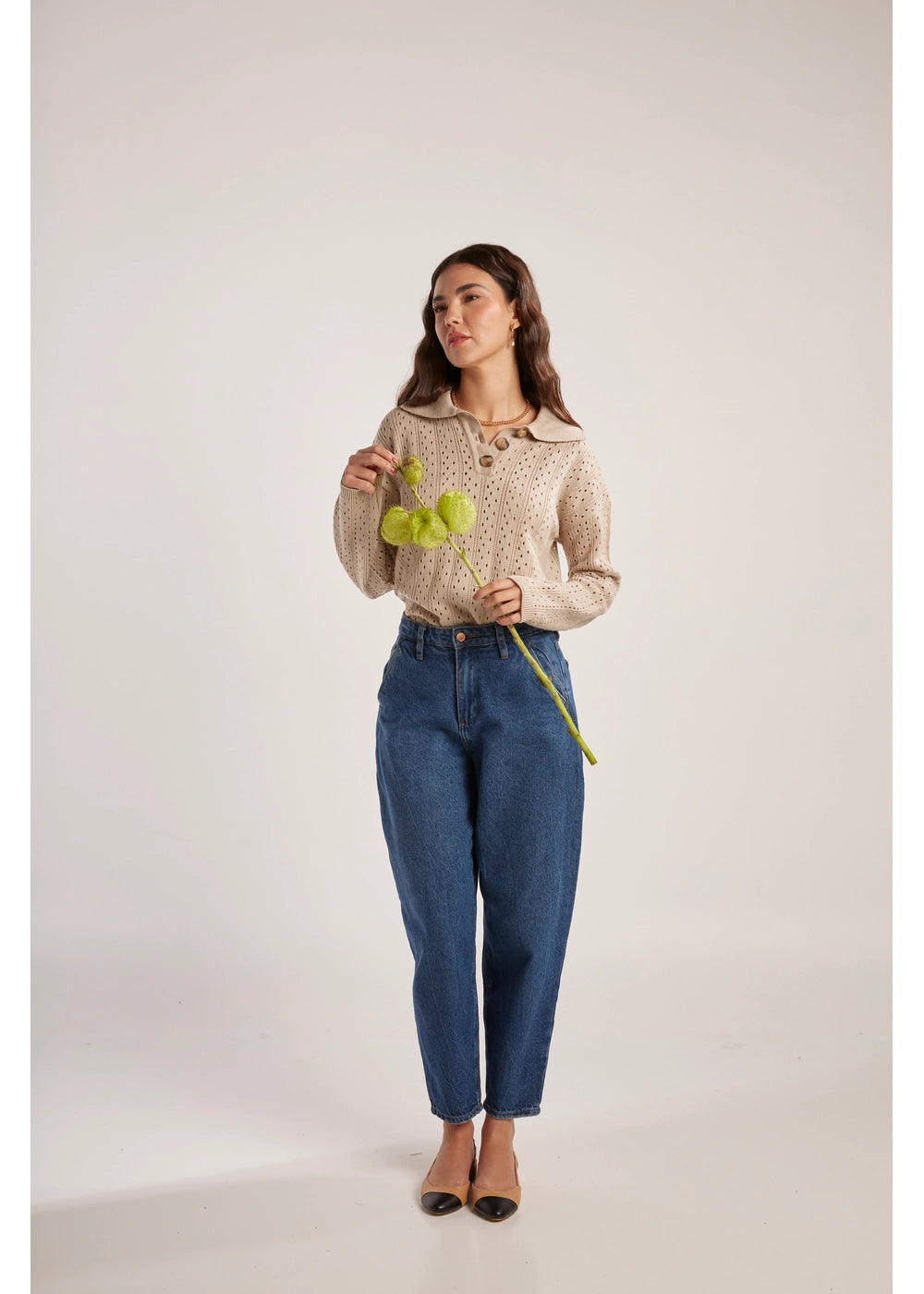 SWEATER IRIS en SHELL - Vista de espalda | ZEPHIR