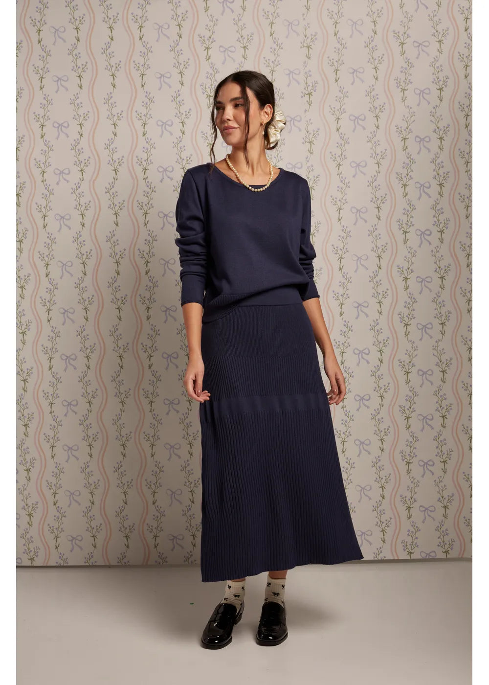 SWEATER LITA en AZUL OSCURO - Vista frontal | ZEPHIR