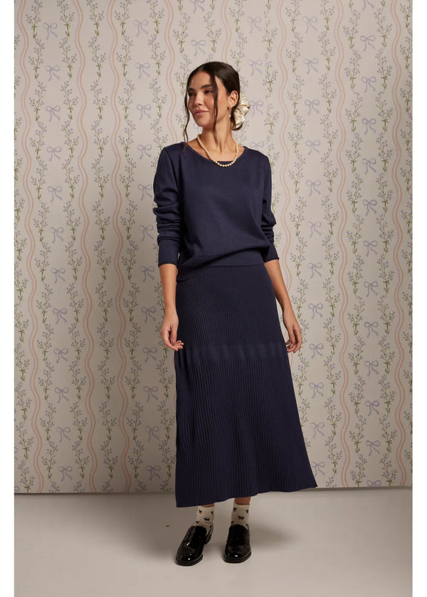 SWEATER LITA en AZUL OSCURO - Vista frontal | ZEPHIR