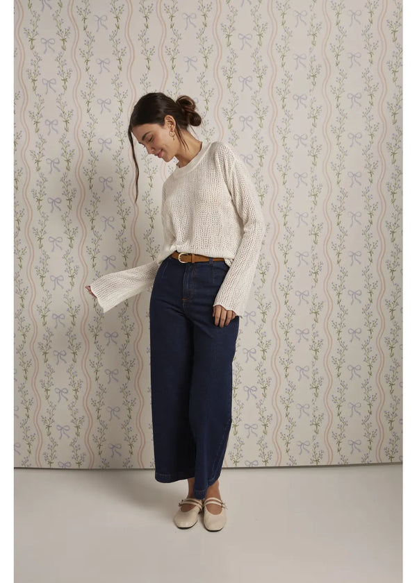 SWEATER NESSA en BLANCO - Vista frontal | ZEPHIR
