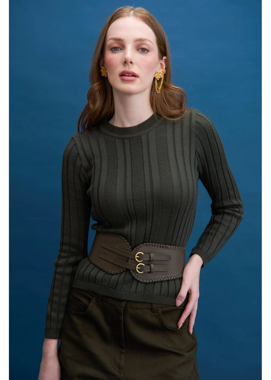 SWEATER RACHEL VERDE MILITAR