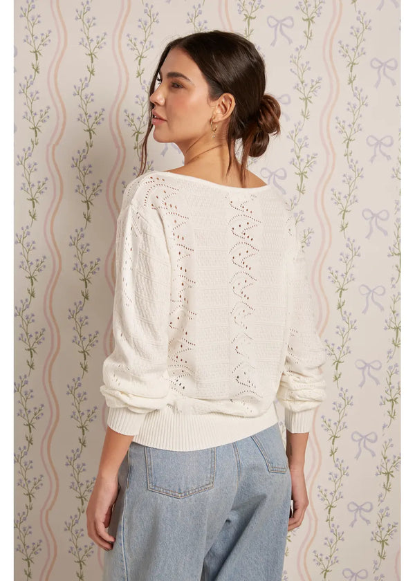 SWEATER RUBY en BLANCO - Vista frontal | ZEPHIR