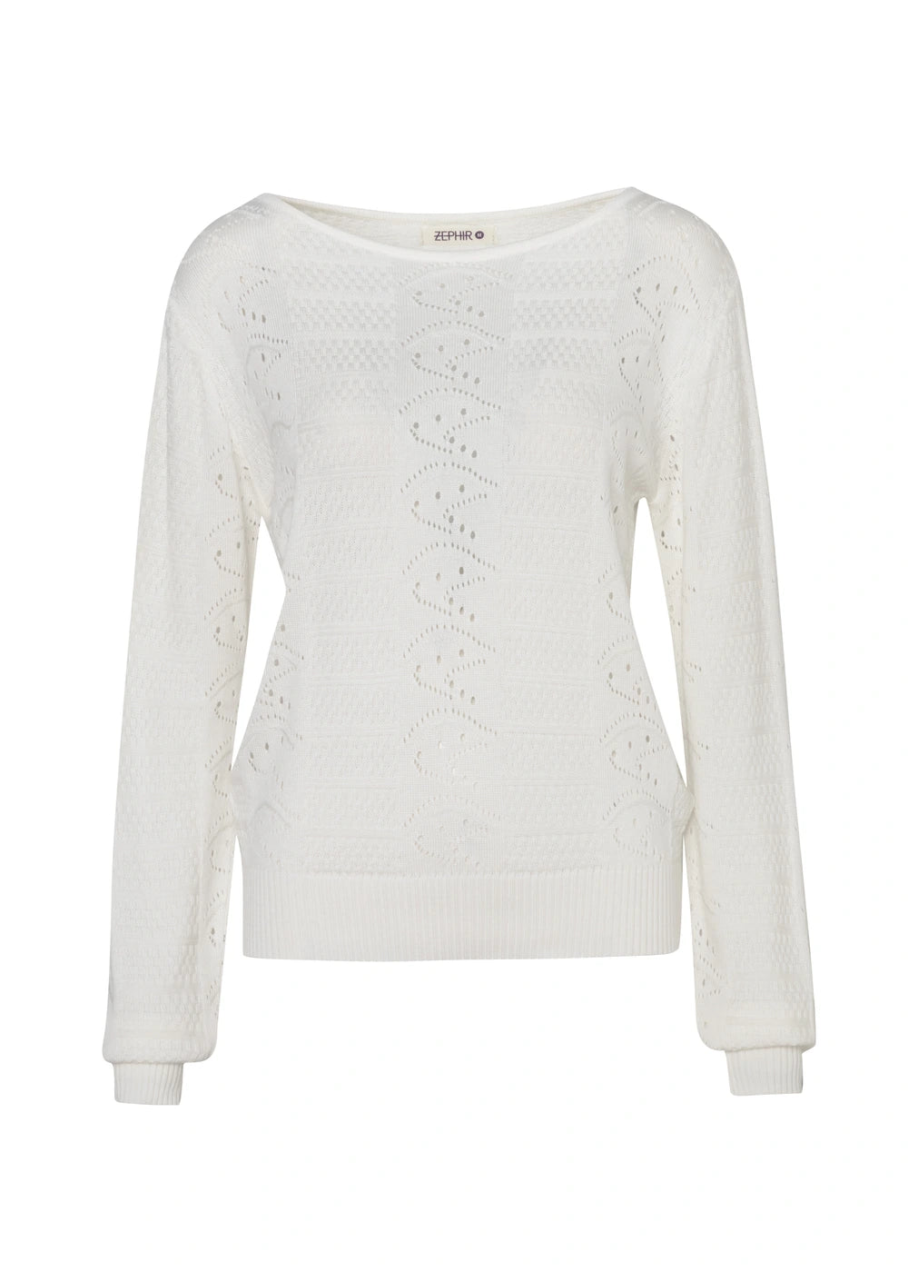 SWEATER RUBY en BLANCO - Vista lateral | ZEPHIR