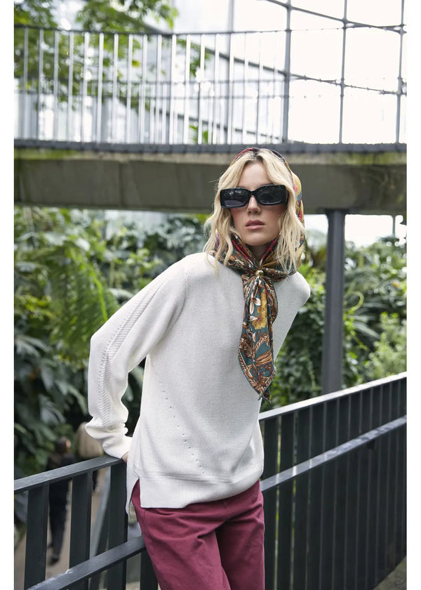 SWEATER SAHAR en BLANCO - Vista frontal | ZEPHIR