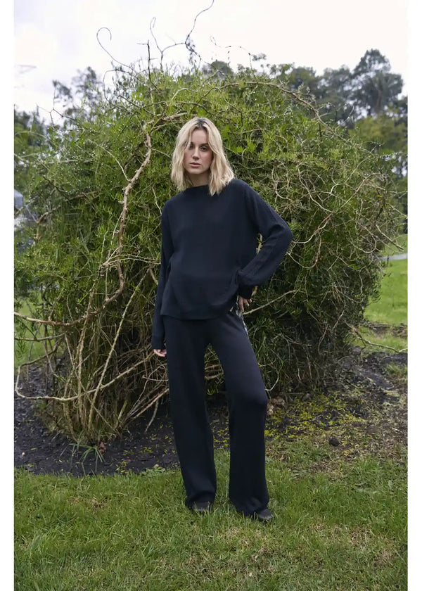 SWEATER SAHAR en NEGRO - Vista frontal | ZEPHIR