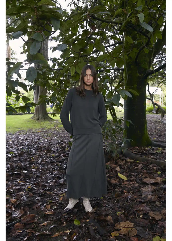 SWEATER SAHAR en VERDE MILITAR - Vista frontal | ZEPHIR