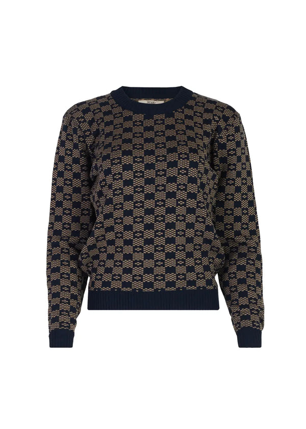 SWEATER VICTORIA en AZUL OSCURO - Vista frontal | ZEPHIR