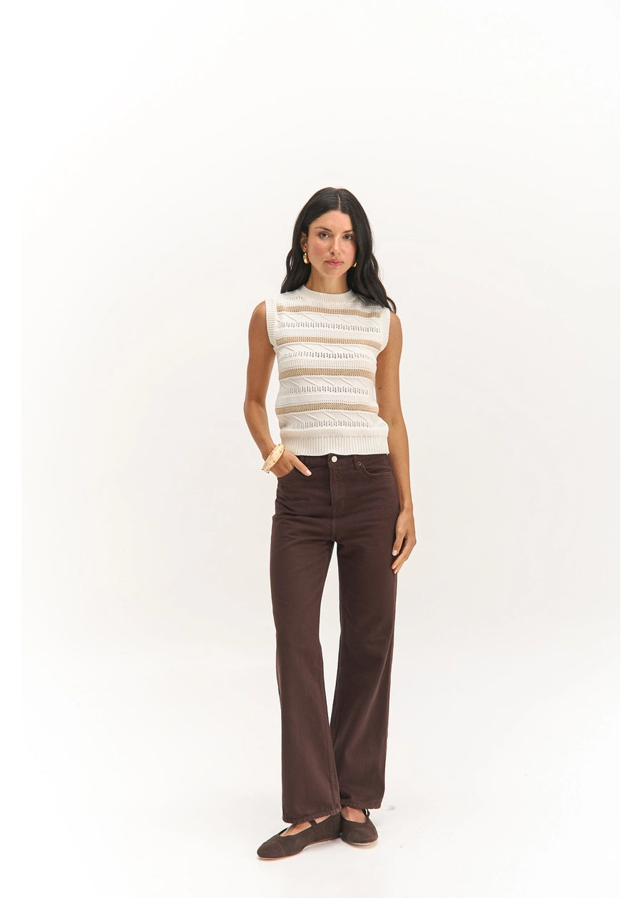 TOP BRUNE BLANCO