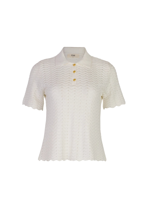 TOP FELICITY en BLANCO - Vista frontal | ZEPHIR