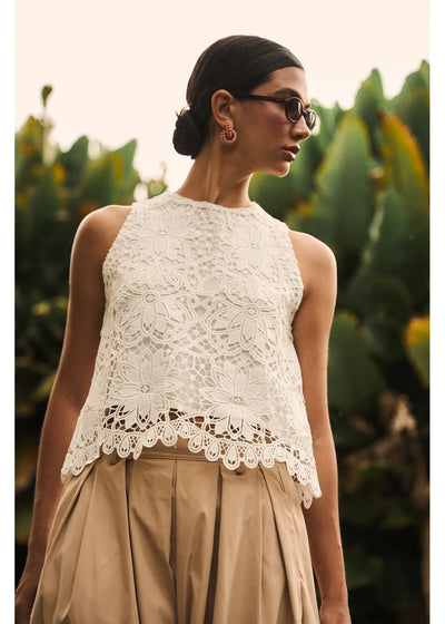 Top Florian en color blanco para mujer - Zephir