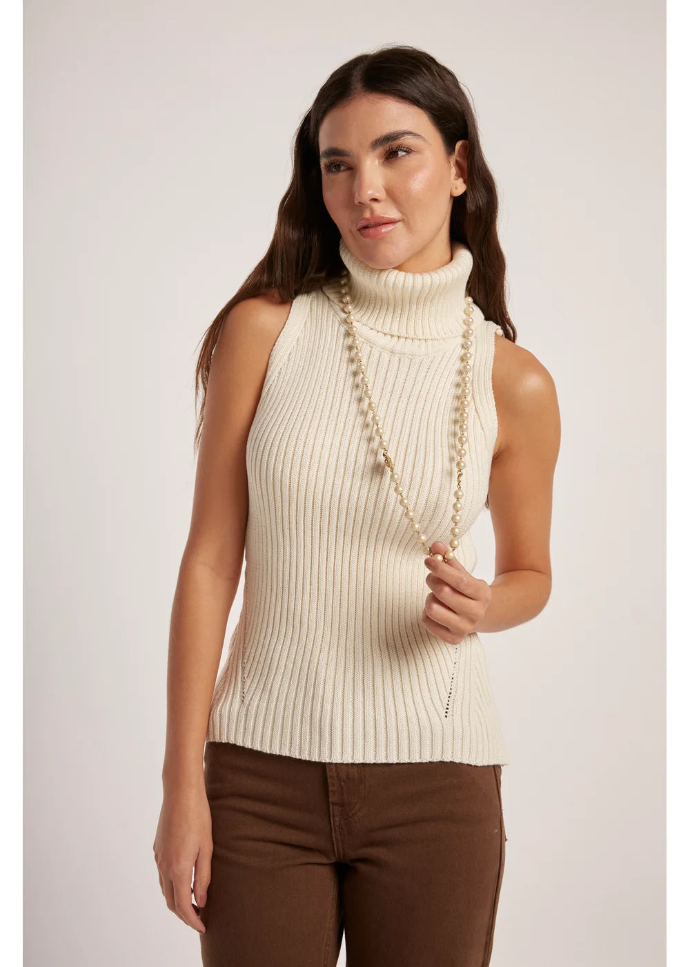 TOP HELENA en BLANCO - Vista frontal | ZEPHIR