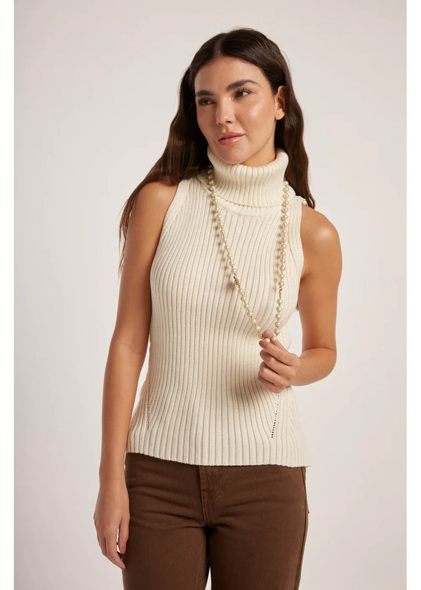 TOP HELENA en BLANCO - Vista frontal | ZEPHIR