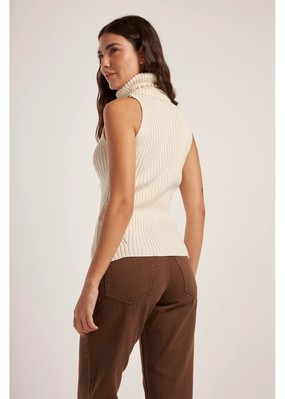 TOP HELENA en BLANCO - Vista lateral | ZEPHIR