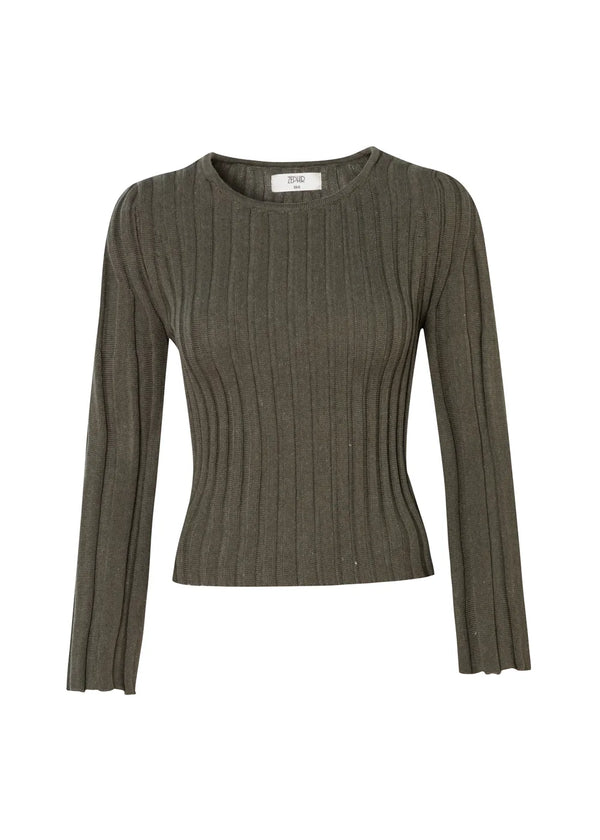TOP LAYLA en VERDE MILITAR - Vista frontal | ZEPHIR