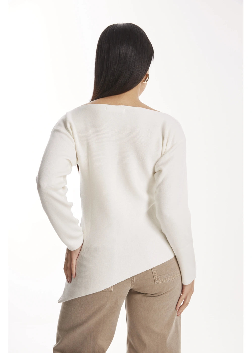 TOP MEIRA en BLANCO - Vista lateral | ZEPHIR