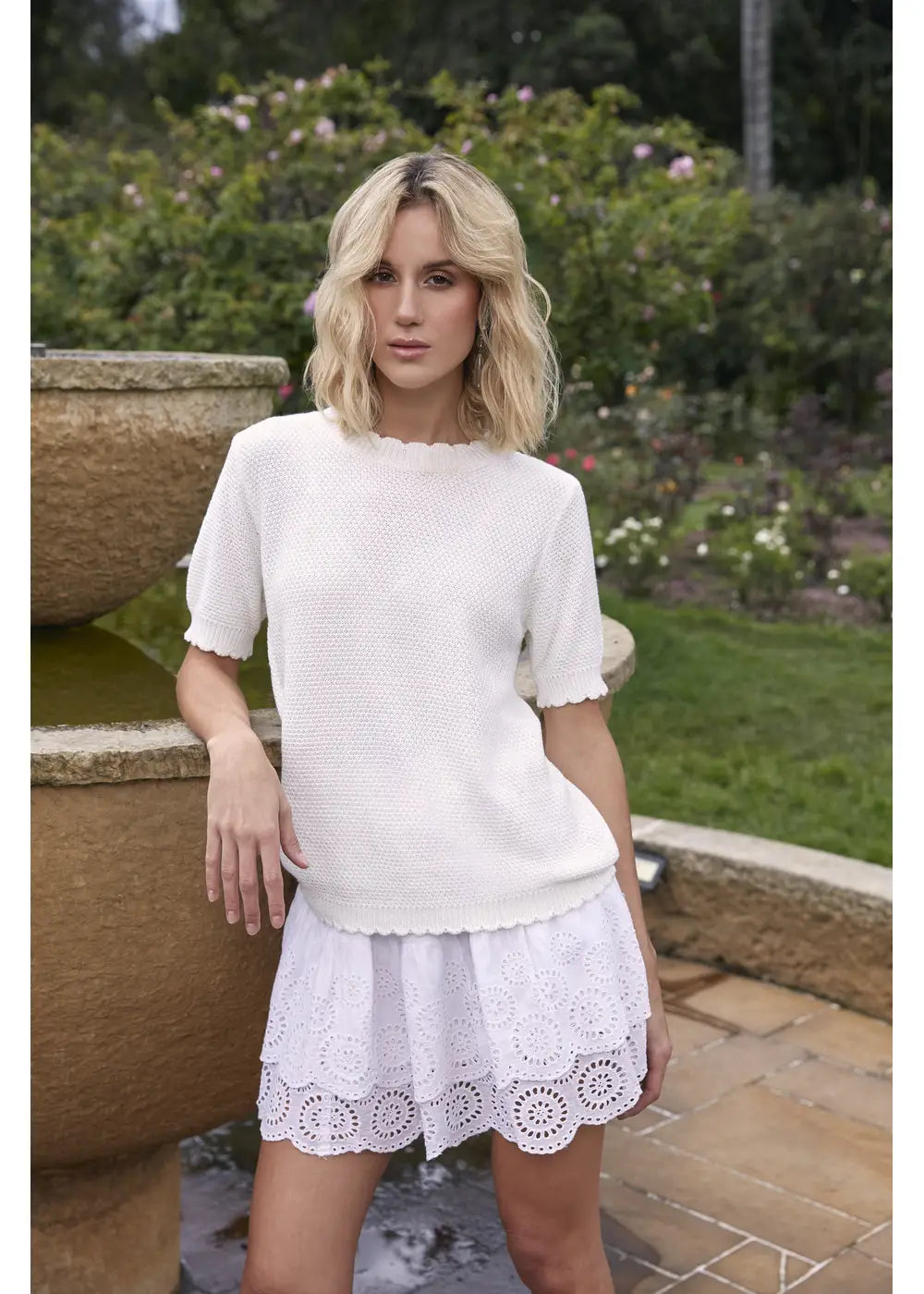 TOP TABATHA en BLANCO - Vista lateral | ZEPHIR