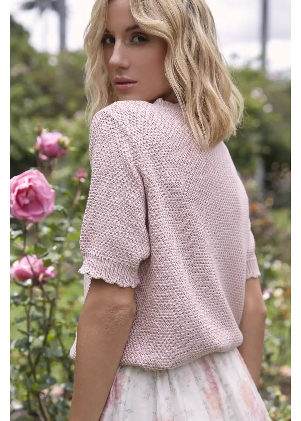 TOP TABATHA en PINK BLUSH - Vista lateral | ZEPHIR