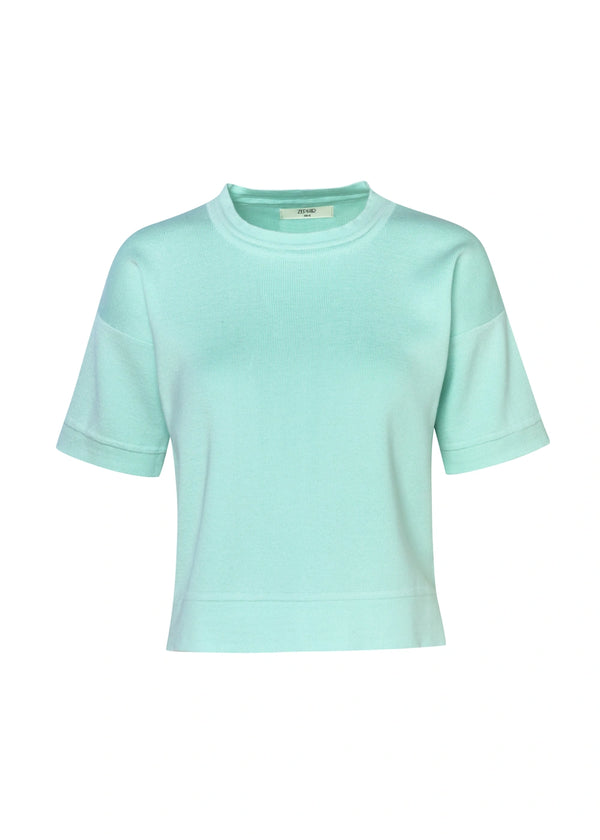 TOP VACILY en VERDE MENTA - Vista frontal | ZEPHIR