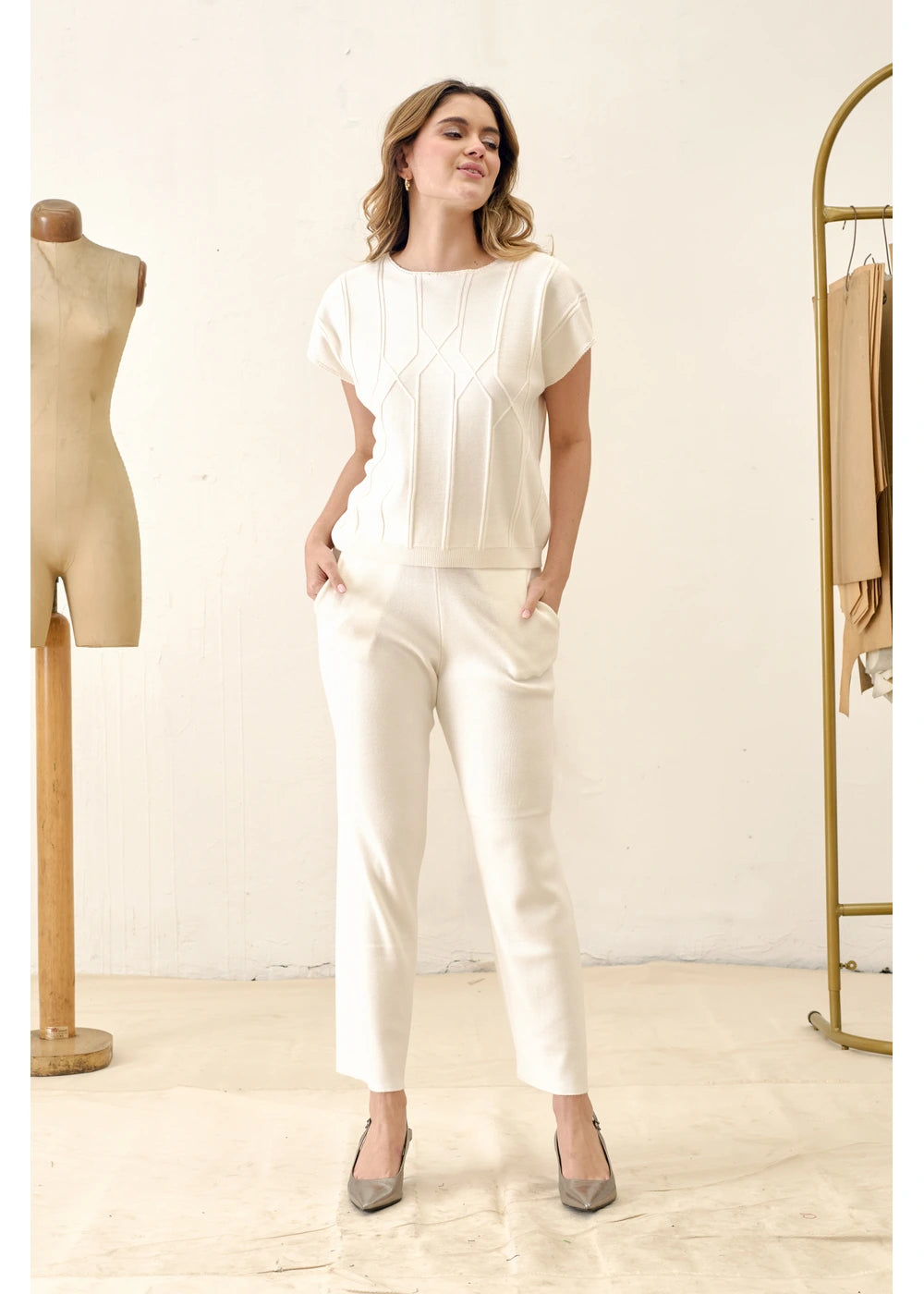 TOP WISH en BLANCO - Vista de espalda | ZEPHIR