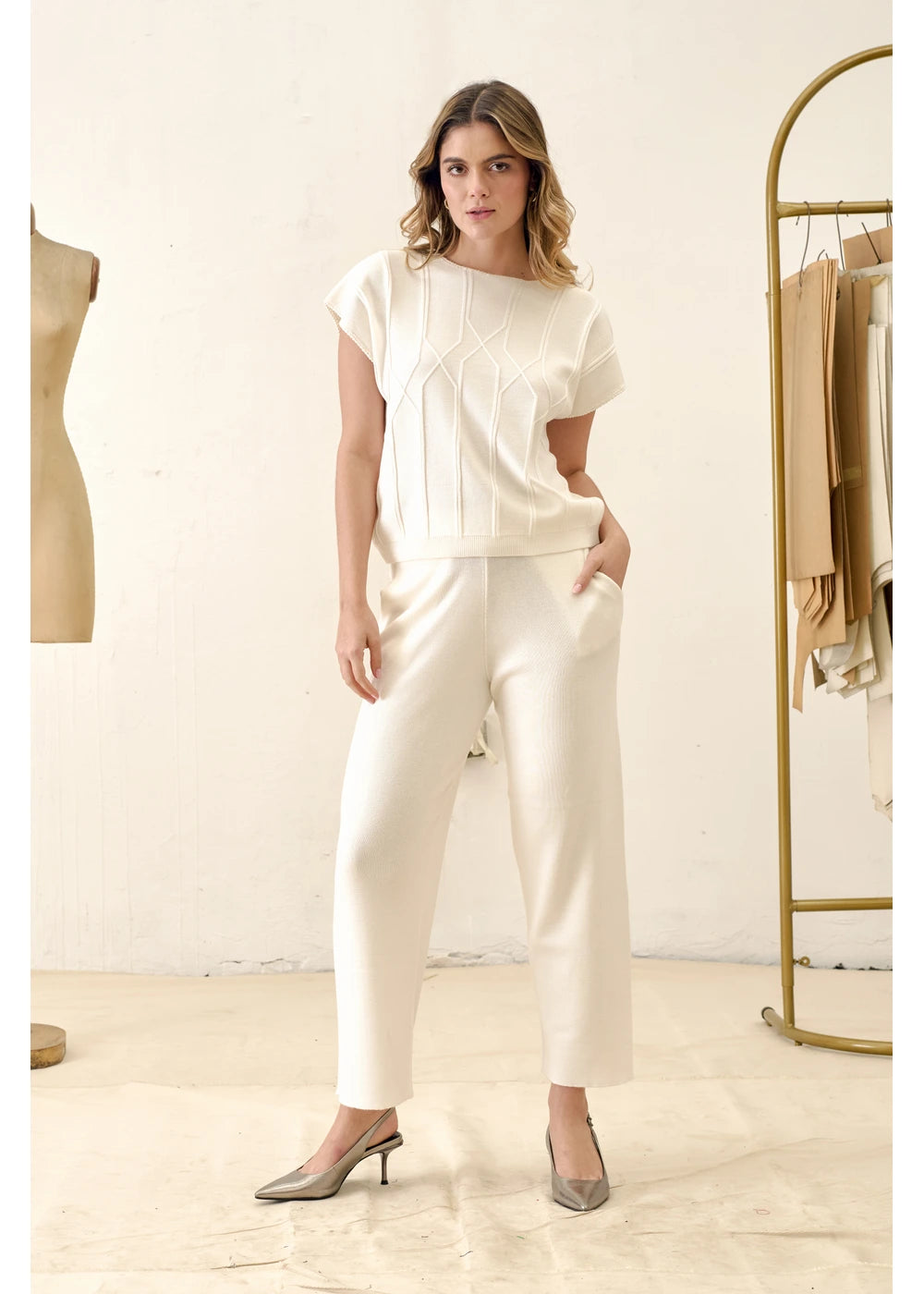 TOP WISH en BLANCO - Vista lateral | ZEPHIR