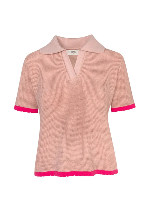 TOP EVA en PINK BLUSH - Vista frontal | ZEPHIR