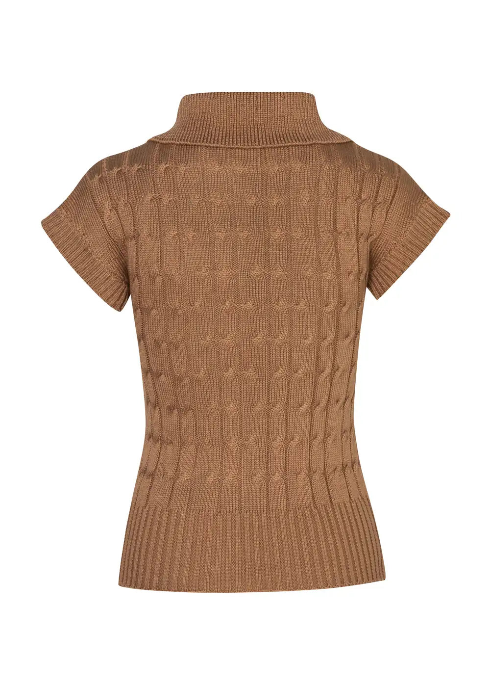 VEST FLORENCIA en CAMEL - Vista de espalda | ZEPHIR