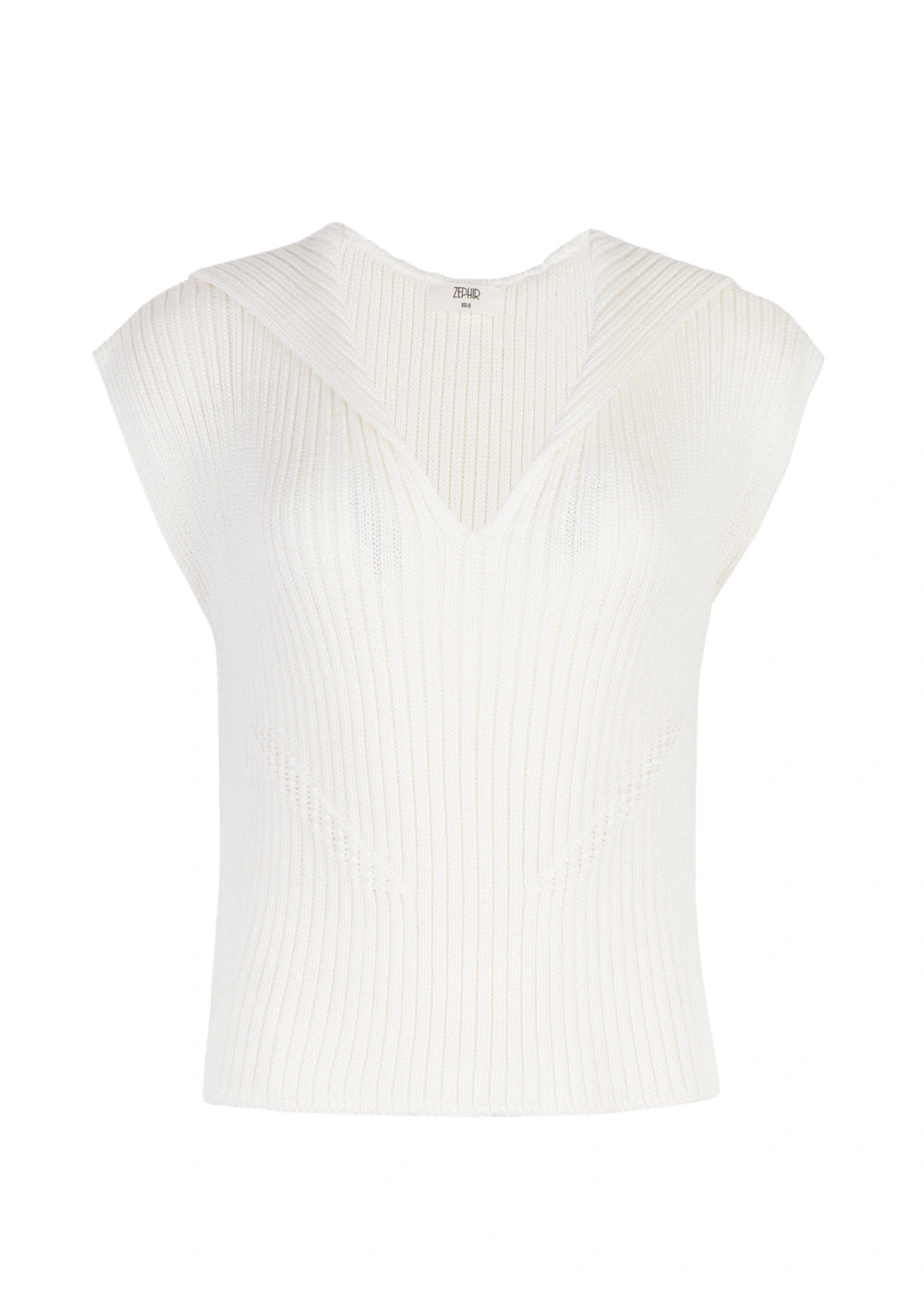 VEST ILENY en BLANCO - Vista frontal | ZEPHIR