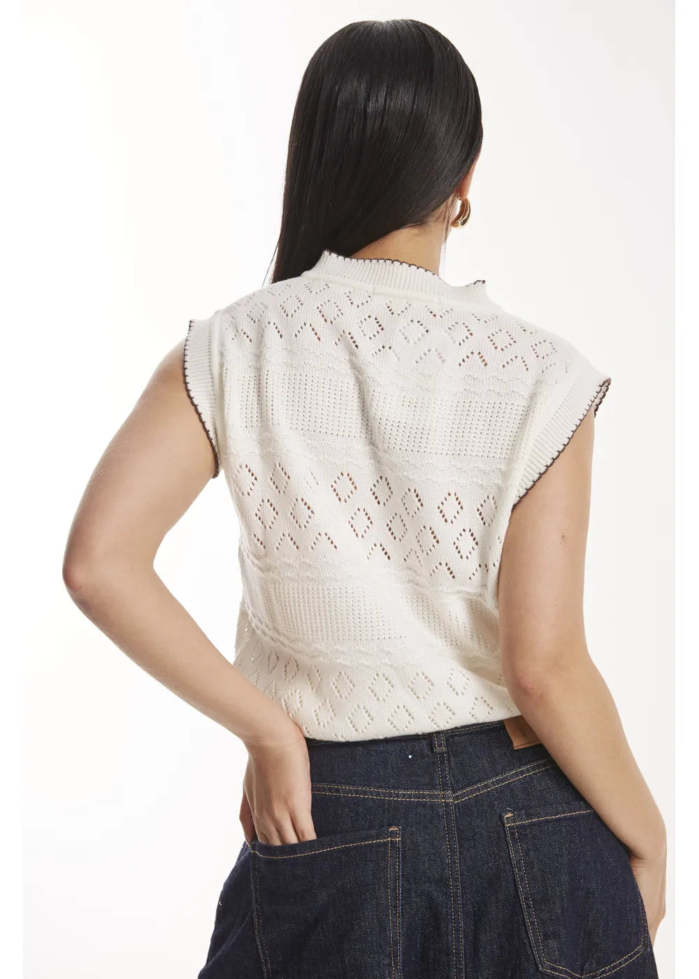 VEST MARE en BLANCO - Vista lateral | ZEPHIR