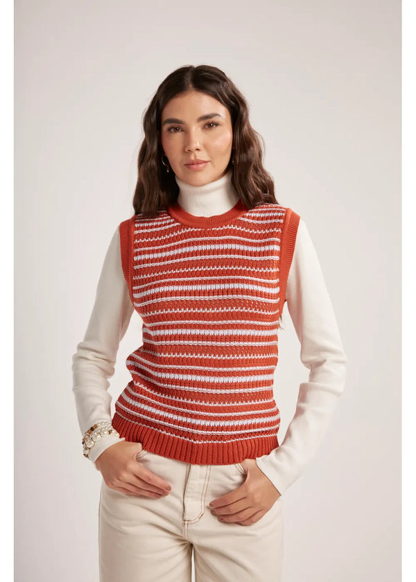 VEST NILE en BURNT ORANGE - Vista frontal | ZEPHIR