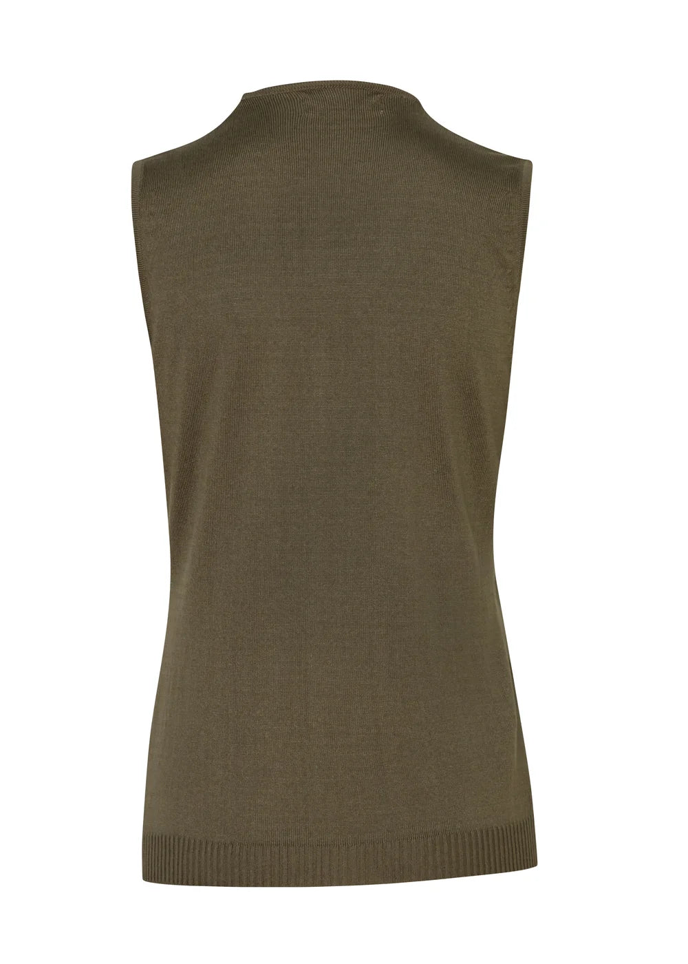 VEST RETRO en VERDE MILITAR - Vista de espalda | ZEPHIR