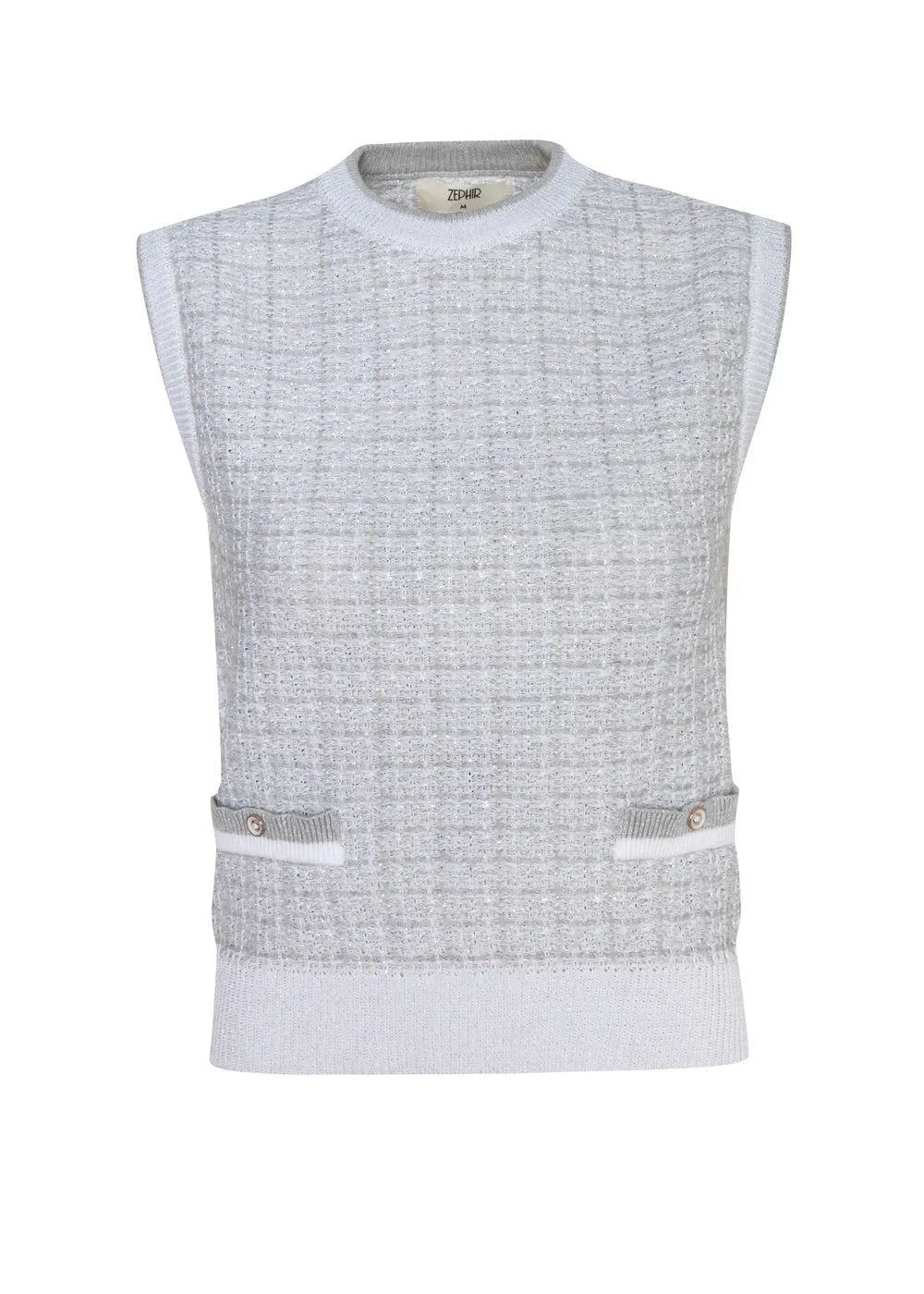 VEST SANTINI en BLANCO - Vista frontal | ZEPHIR