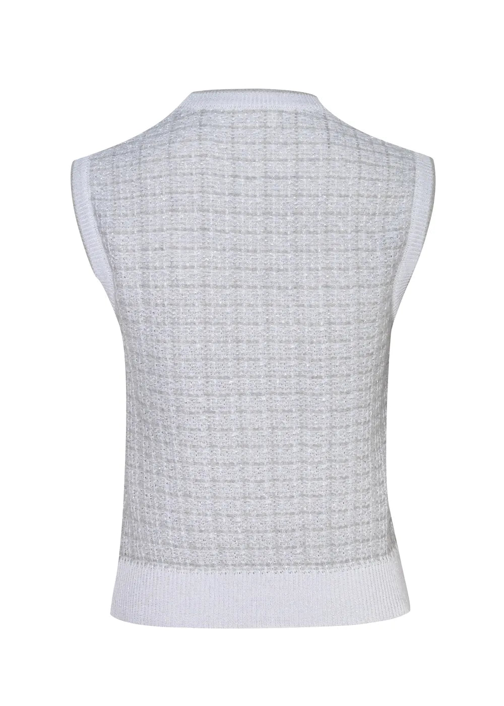 VEST SANTINI en BLANCO - Vista de espalda | ZEPHIR