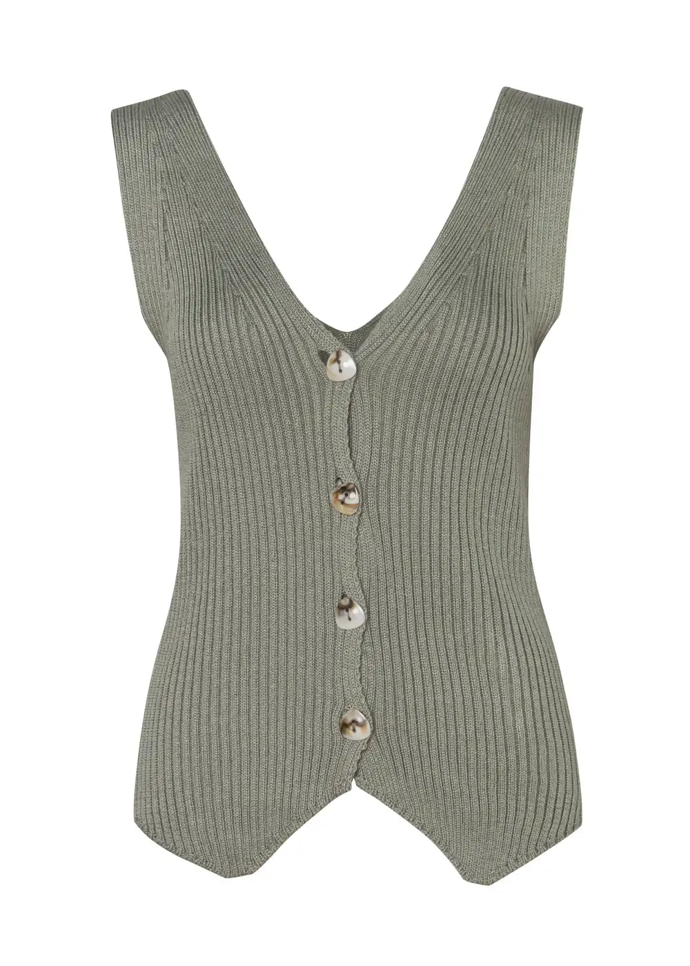 VEST SOON en VERDE HOJA - Vista lateral | ZEPHIR