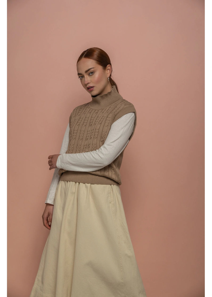 VEST TODOS CAMEL