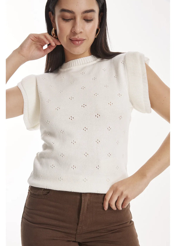 VEST VERA en BLANCO - Vista frontal | ZEPHIR