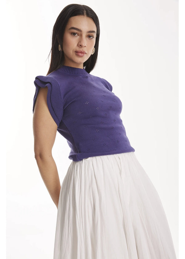 VEST VERA en VIOLETA - Vista frontal | ZEPHIR