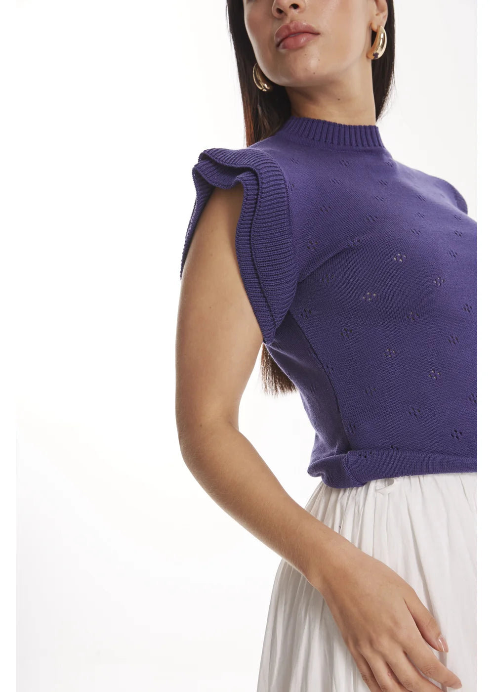 VEST VERA en VIOLETA - Vista de espalda | ZEPHIR