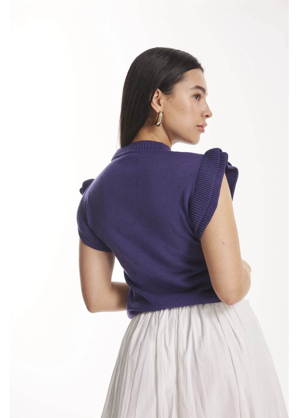 VEST VERA en VIOLETA - Vista lateral | ZEPHIR
