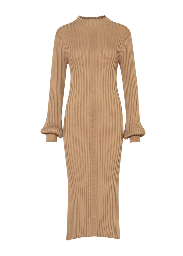 VESTIDO CLAIRE en CHAI - Vista frontal | ZEPHIR