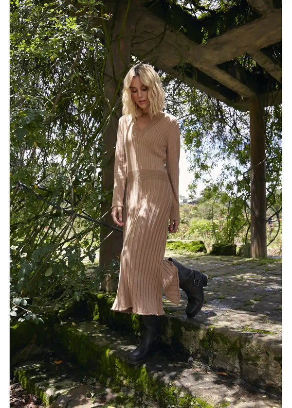 VESTIDO ELICE en CHAI - Vista frontal | ZEPHIR
