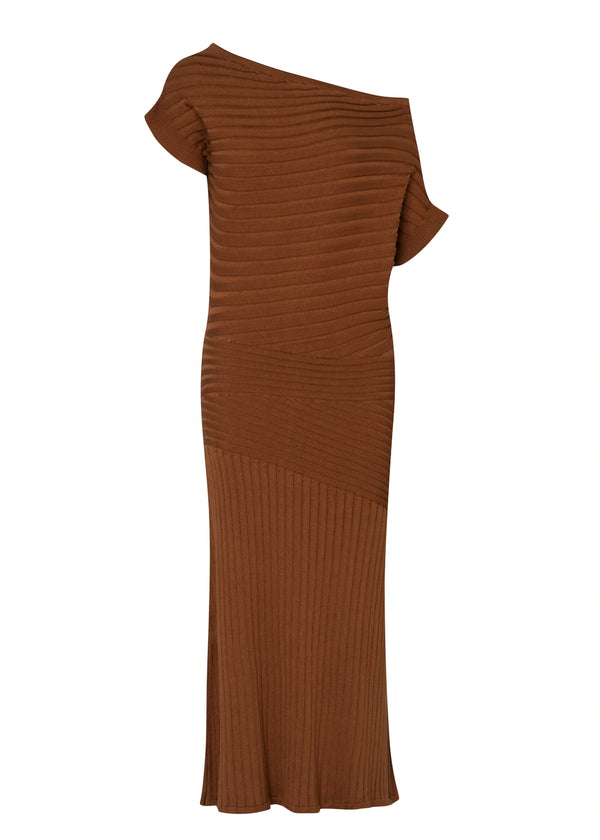VESTIDO LEA en LADRILLO - Vista frontal | ZEPHIR